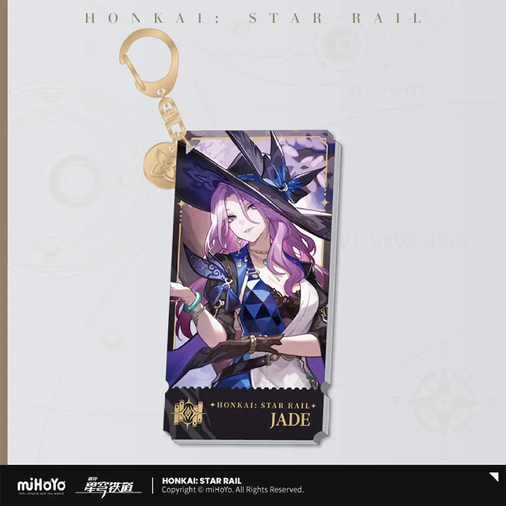 Honkai: Star Rail Character Keychain &quot;The Erudition&quot;-Jade-miHoYo-Ace Cards &amp; Collectibles