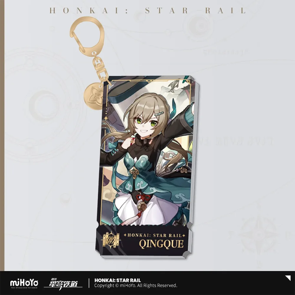 Honkai: Star Rail Character Keychain &quot;The Erudition&quot;-Qingque-miHoYo-Ace Cards &amp; Collectibles