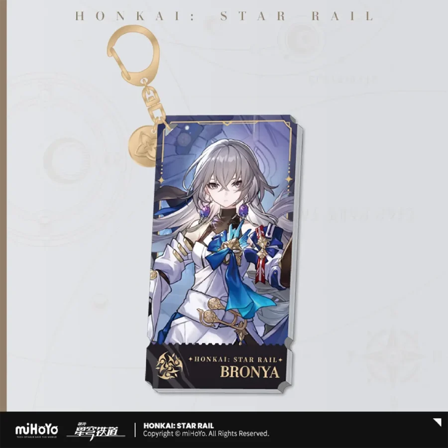 Honkai: Star Rail Character Keychain &quot;The Harmony&quot;-Bronya-miHoYo-Ace Cards &amp; Collectibles