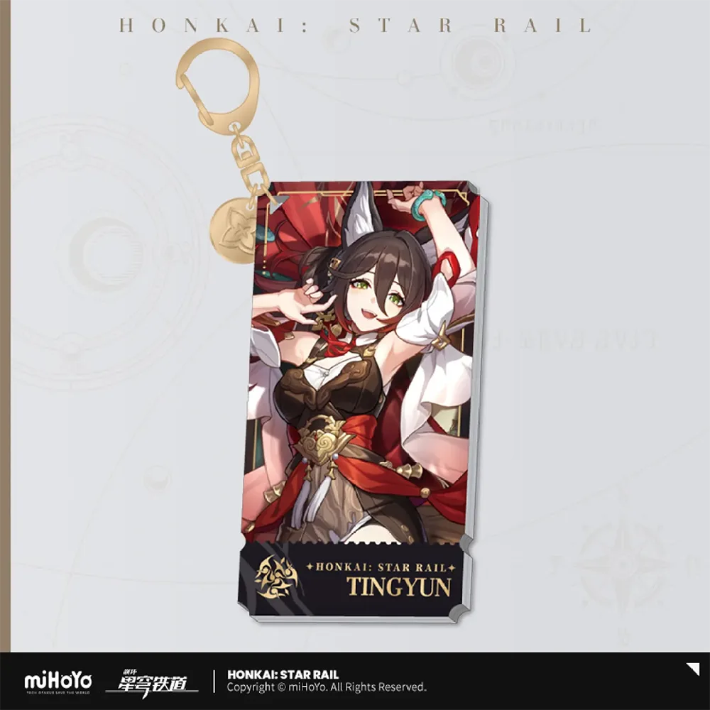Honkai: Star Rail Character Keychain &quot;The Harmony&quot;-Tingyun-miHoYo-Ace Cards &amp; Collectibles