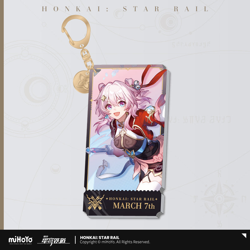 Honkai: Star Rail Character Keychain &quot;The Hunt&quot;-March 7th-miHoYo-Ace Cards &amp; Collectibles