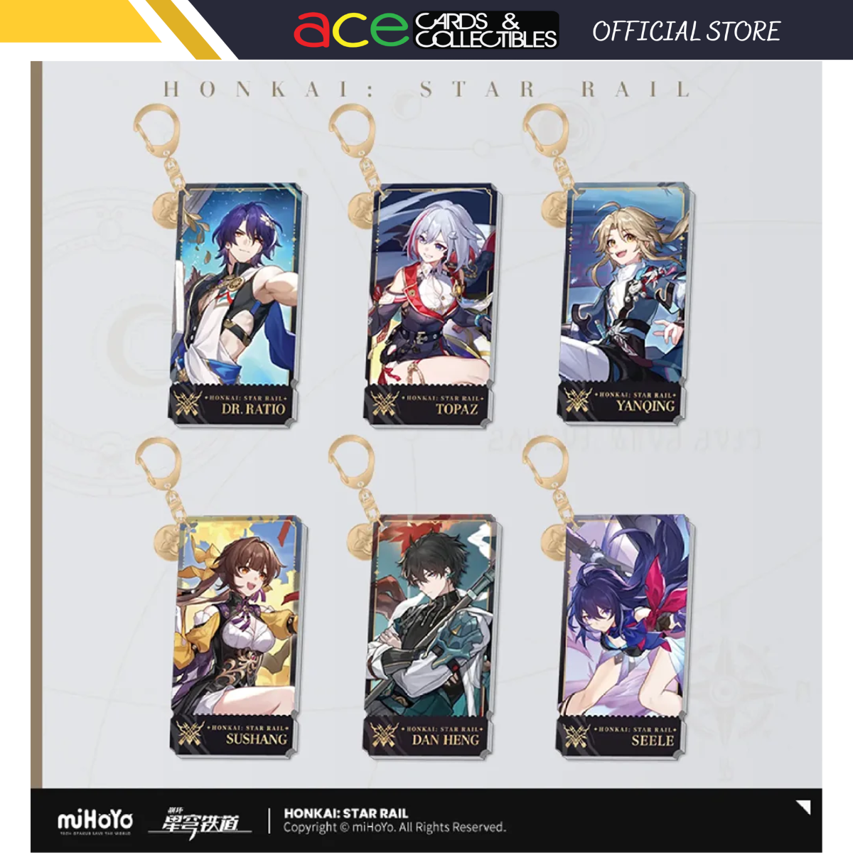 Honkai: Star Rail Character Keychain "The Hunt"-Topaz-miHoYo-Ace Cards & Collectibles