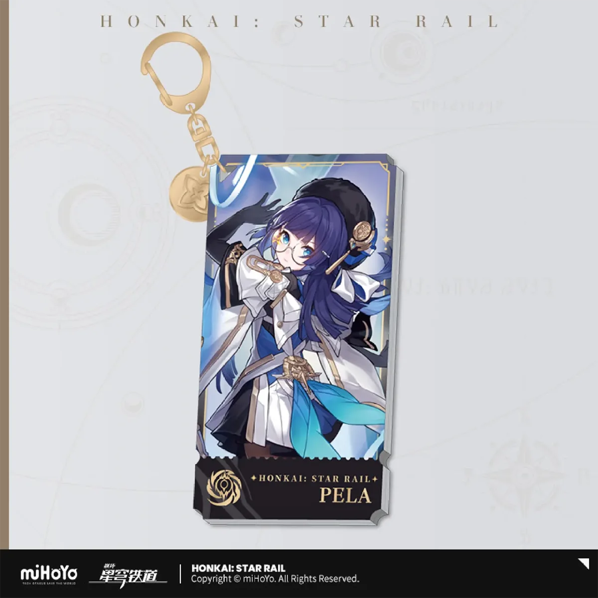 Honkai: Star Rail Character Keychain &quot;The Nihility&quot;-Pela-miHoYo-Ace Cards &amp; Collectibles