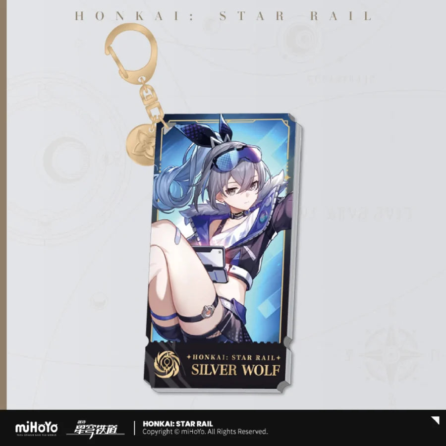 Honkai: Star Rail Character Keychain &quot;The Nihility&quot;-Silver Wolf-miHoYo-Ace Cards &amp; Collectibles