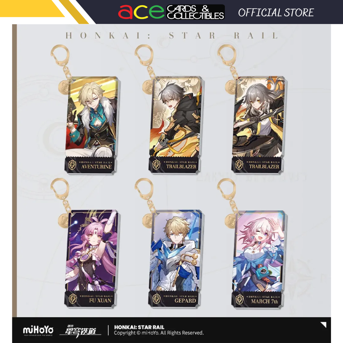 Honkai: Star Rail Character Keychain &quot;The Preservation&quot;-Fu Xuan-miHoYo-Ace Cards &amp; Collectibles