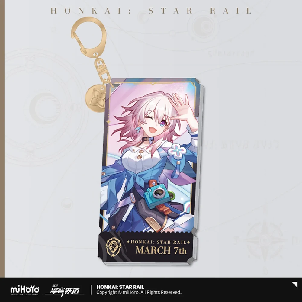 Honkai: Star Rail Character Keychain &quot;The Preservation&quot;-March 7th-miHoYo-Ace Cards &amp; Collectibles