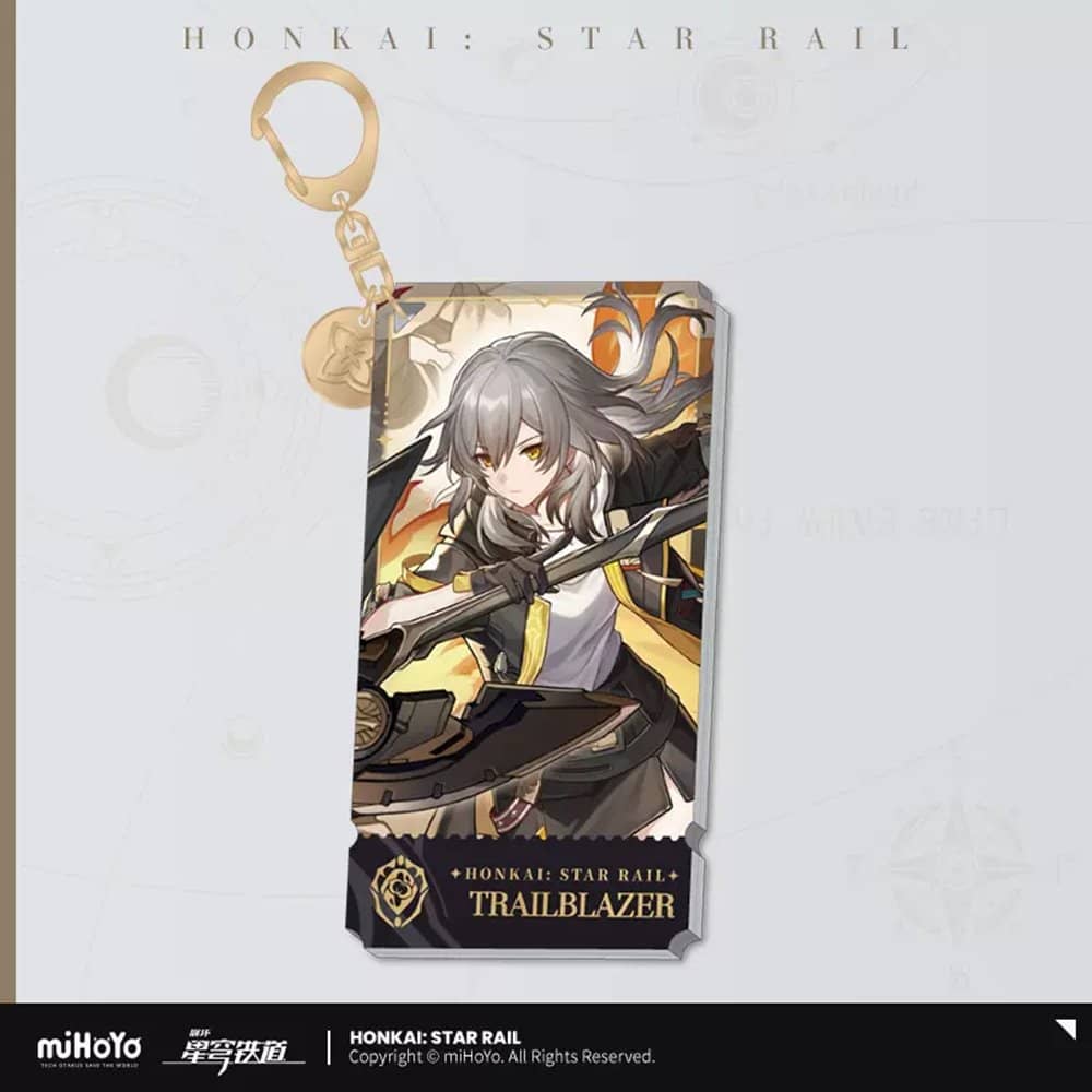 Honkai: Star Rail Character Keychain &quot;The Preservation&quot;-Trailblazer/Female-miHoYo-Ace Cards &amp; Collectibles