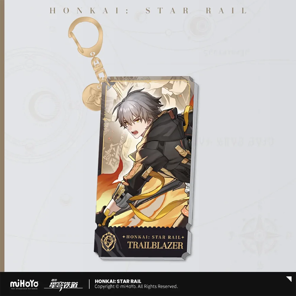 Honkai: Star Rail Character Keychain &quot;The Preservation&quot;-Trailblazer/Male-miHoYo-Ace Cards &amp; Collectibles