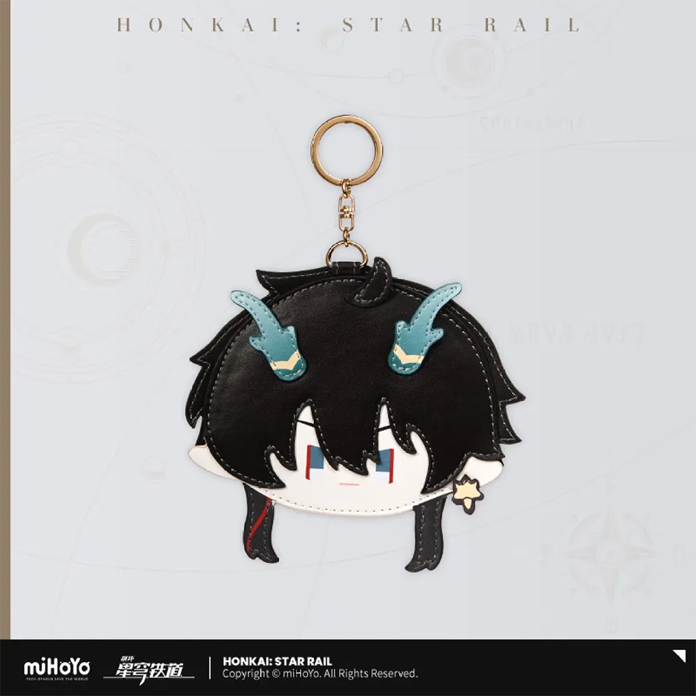 Honkai: Star Rail Chibi Character Leather Cardholder-Dan Heng • Imbibitor Lunae-miHoYo-Ace Cards &amp; Collectibles