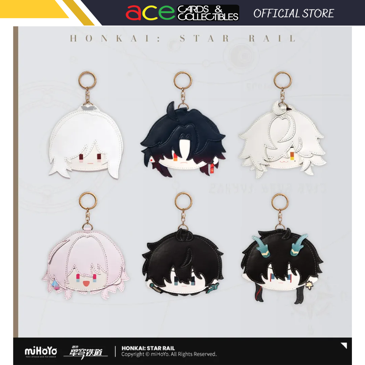 Honkai: Star Rail Chibi Character Leather Cardholder-Dan Heng-miHoYo-Ace Cards &amp; Collectibles