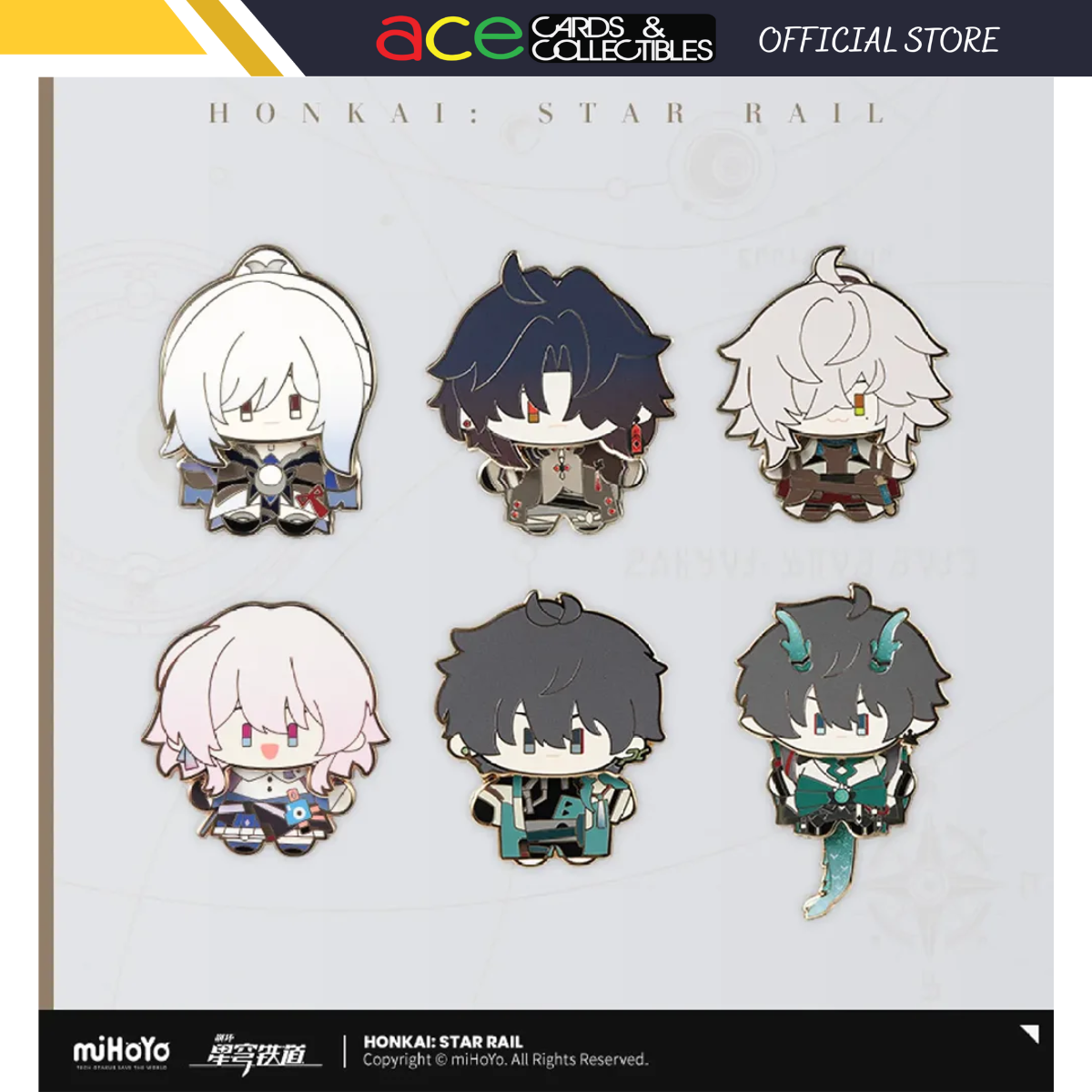 Honkai: Star Rail Chibi Character Metal Badge-Dan Heng-miHoYo-Ace Cards &amp; Collectibles