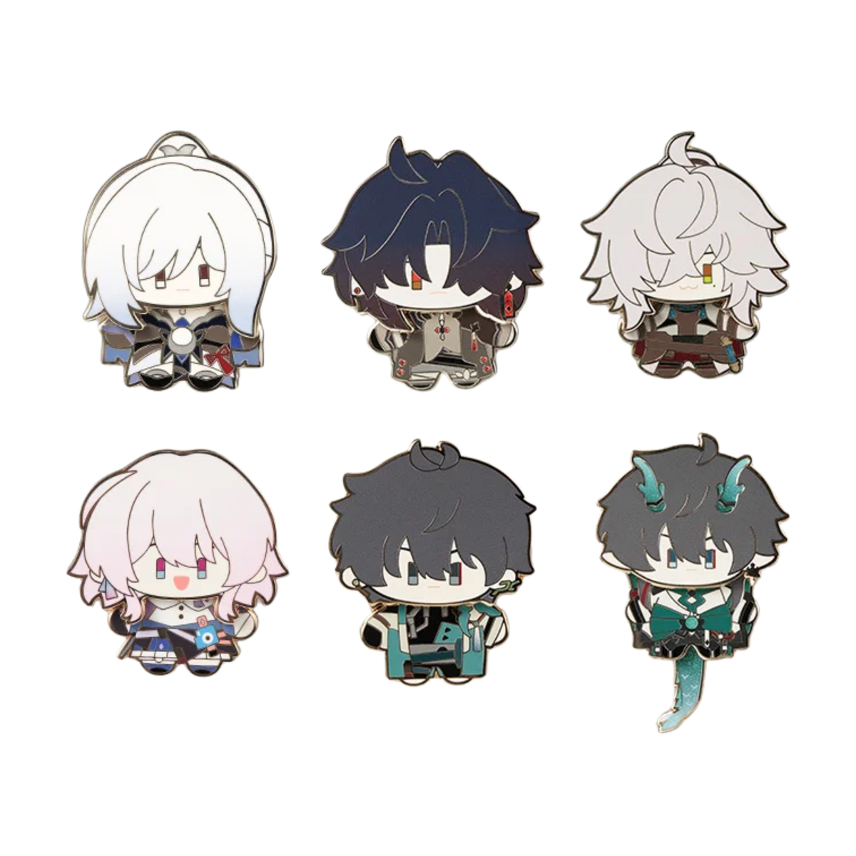 Honkai: Star Rail Chibi Character Metal Badge-Dan Heng-miHoYo-Ace Cards & Collectibles