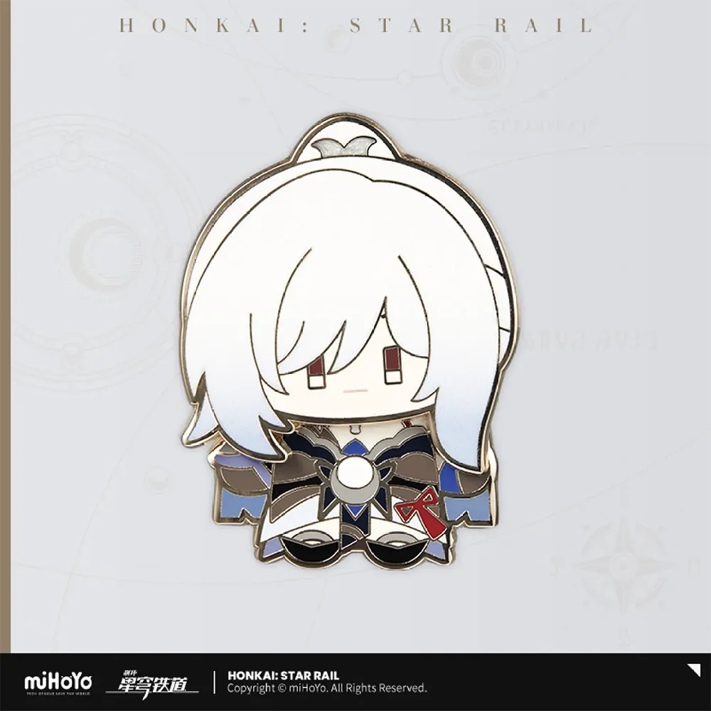 Honkai: Star Rail Chibi Character Metal Badge-Jingliu-miHoYo-Ace Cards &amp; Collectibles