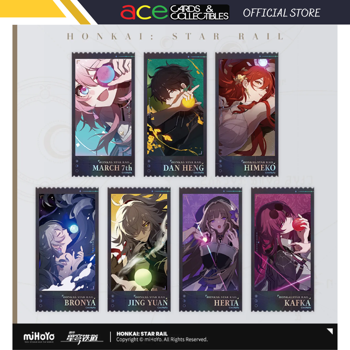 Honkai: Star Rail Departure Countdown Commemorative Ticket Set-miHoYo-Ace Cards &amp; Collectibles