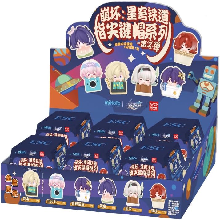 Honkai: Star Rail Fingertip Keycap Blind Box Vol.2-Display Box (6pcs)-miHoYo-Ace Cards & Collectibles