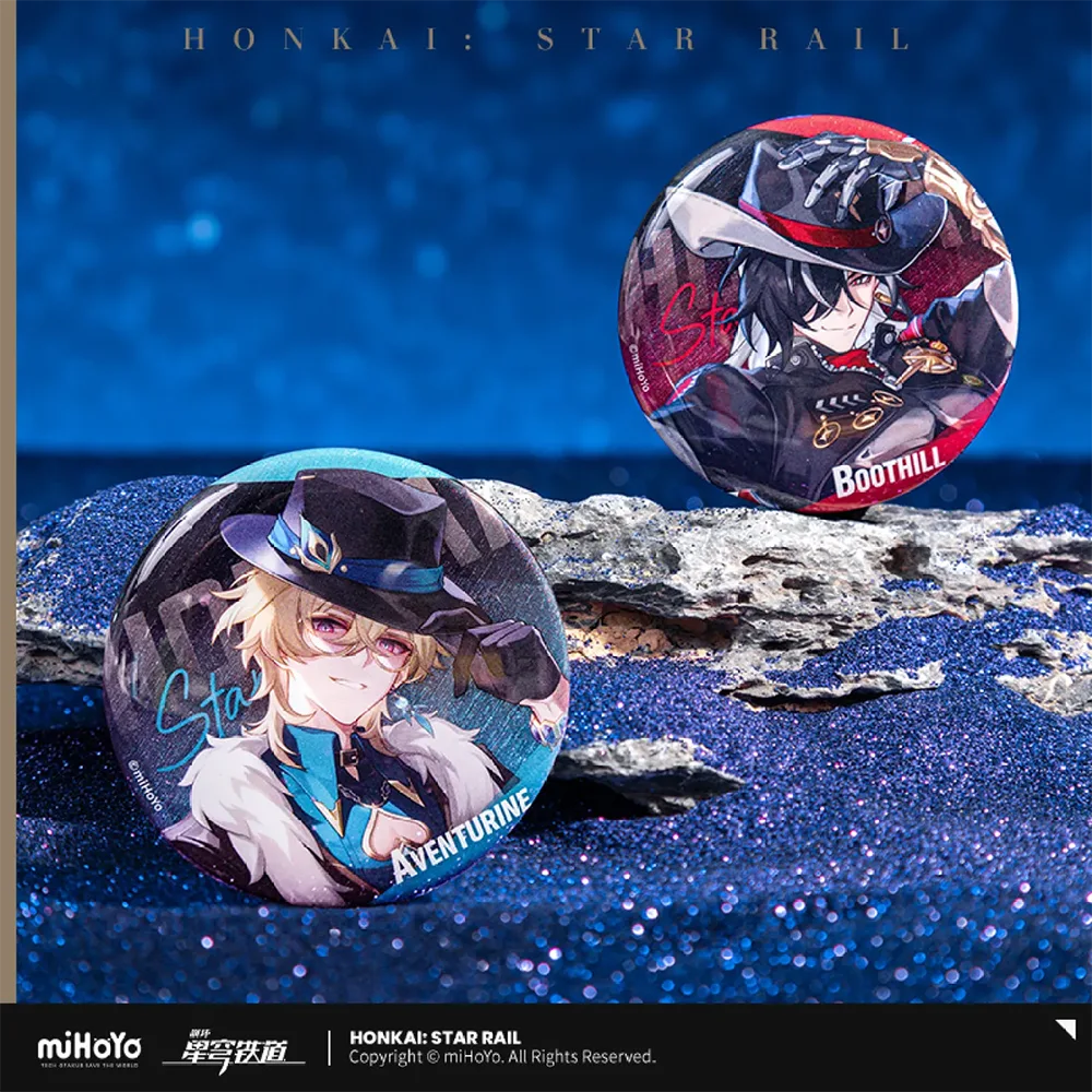 Honkai: Star Rail Interstellar Journey Badge Vol. 2-Aventurine-miHoYo-Ace Cards & Collectibles