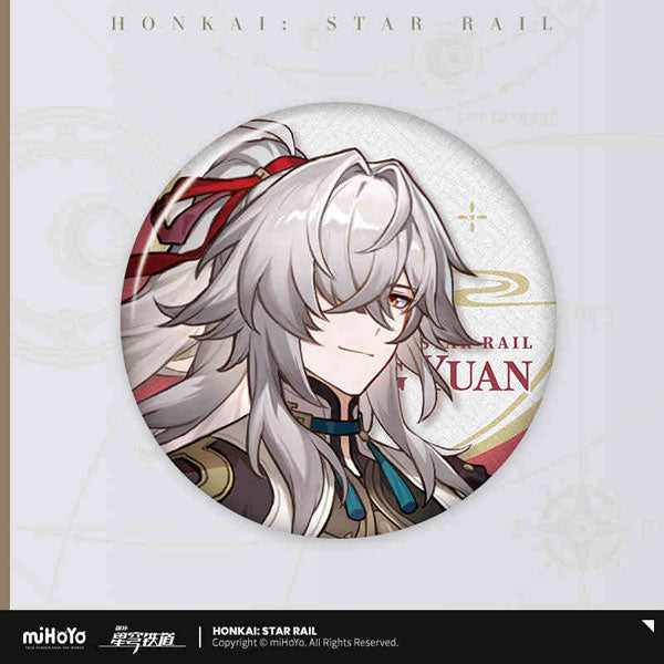 Honkai: Star Rail Jing Yuan Express Travel Notes Series-Jing Yuan-Badge-miHoYo-Ace Cards &amp; Collectibles