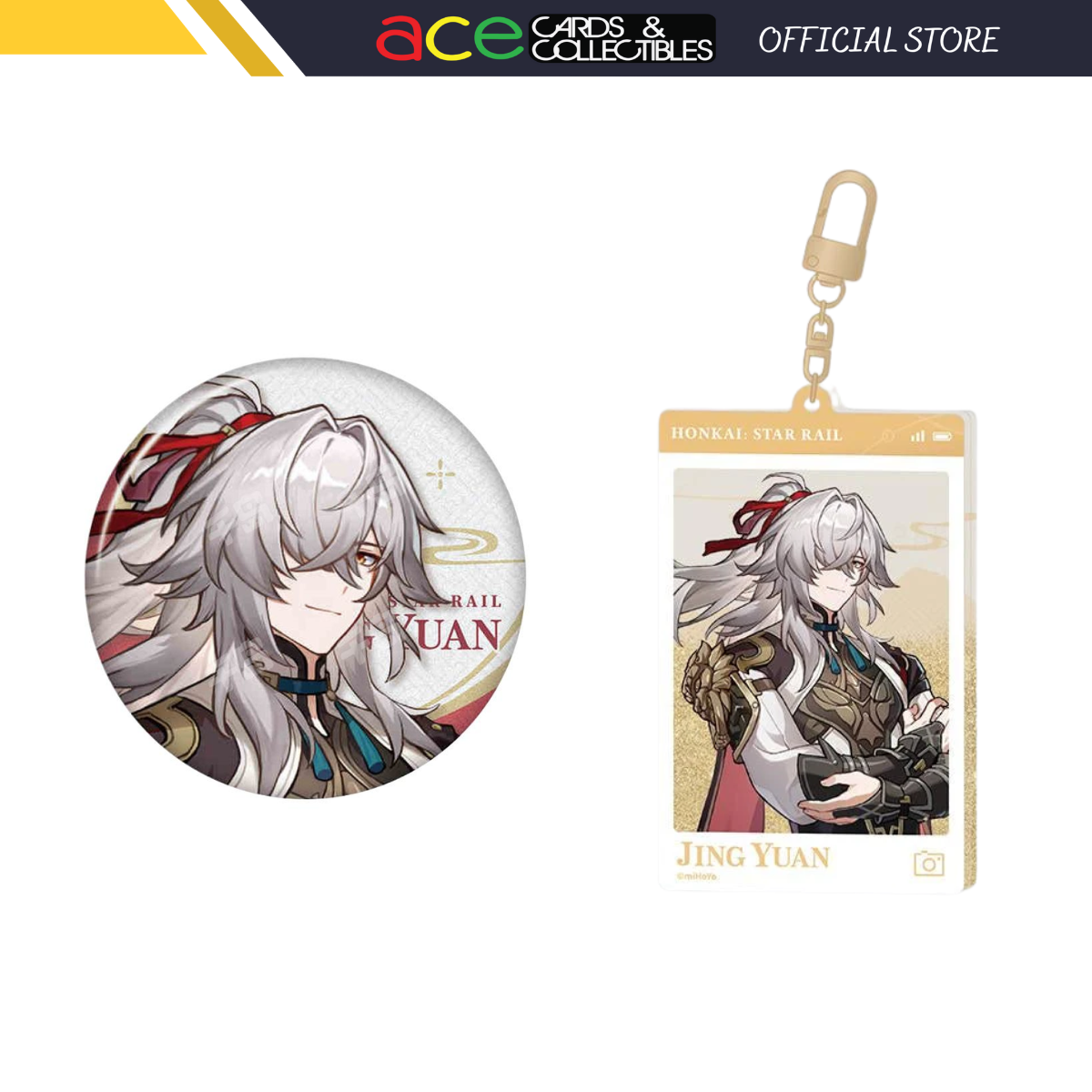 Honkai: Star Rail Jing Yuan Express Travel Notes Series-Jing Yuan-Badge-miHoYo-Ace Cards &amp; Collectibles