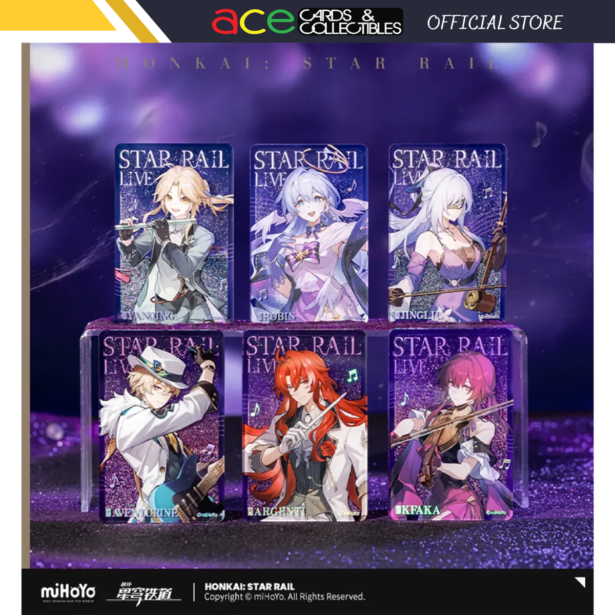 Honkai: Star Rail LIVE Series 2024 Quicksand Acrylic Block-Aventurine-miHoYo-Ace Cards & Collectibles