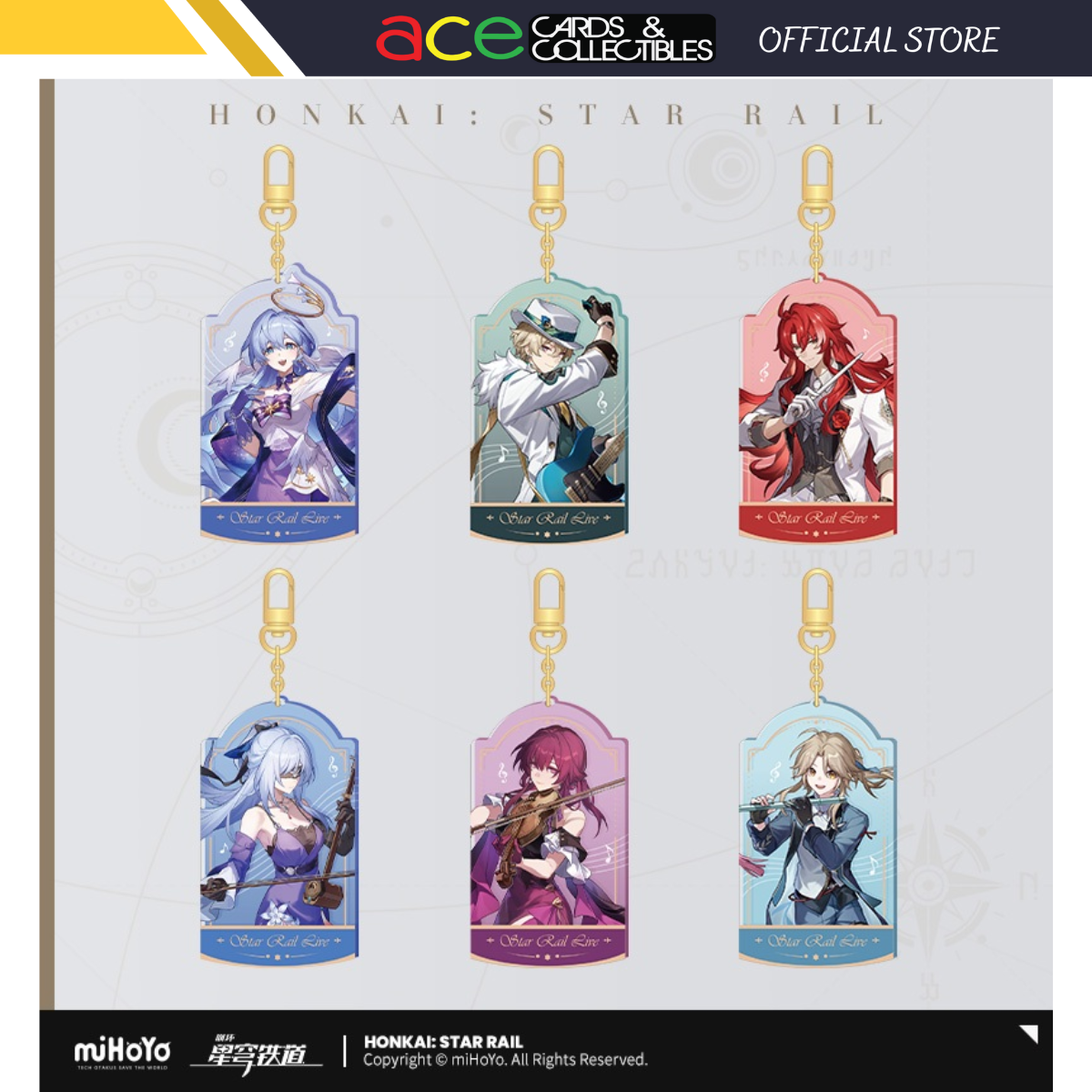 Honkai: Star Rail LIVE Series Acrylic Keychain-Robin-miHoYo-Ace Cards &amp; Collectibles