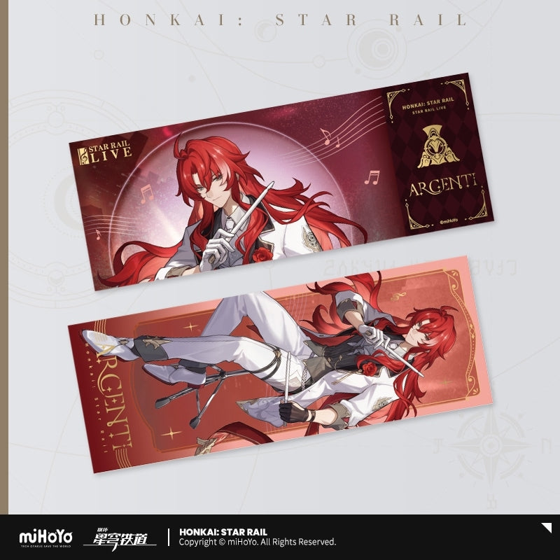 Honkai: Star Rail LIVE Series Holographic Collectible Ticket-Argenti-miHoYo-Ace Cards &amp; Collectibles