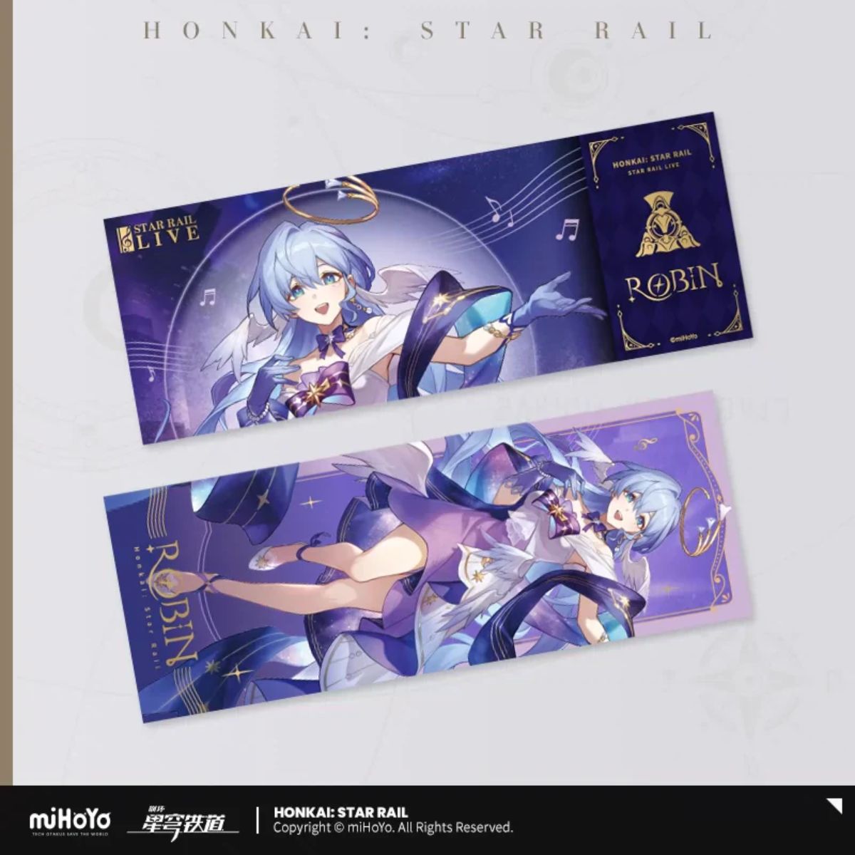 Honkai: Star Rail LIVE Series Holographic Collectible Ticket-Robin-miHoYo-Ace Cards &amp; Collectibles