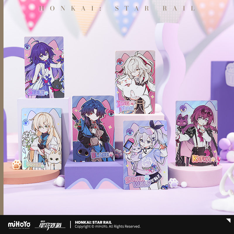 Honkai: Star Rail Little Cat Holographic Collectible Ticket-Kafka-miHoYo-Ace Cards &amp; Collectibles