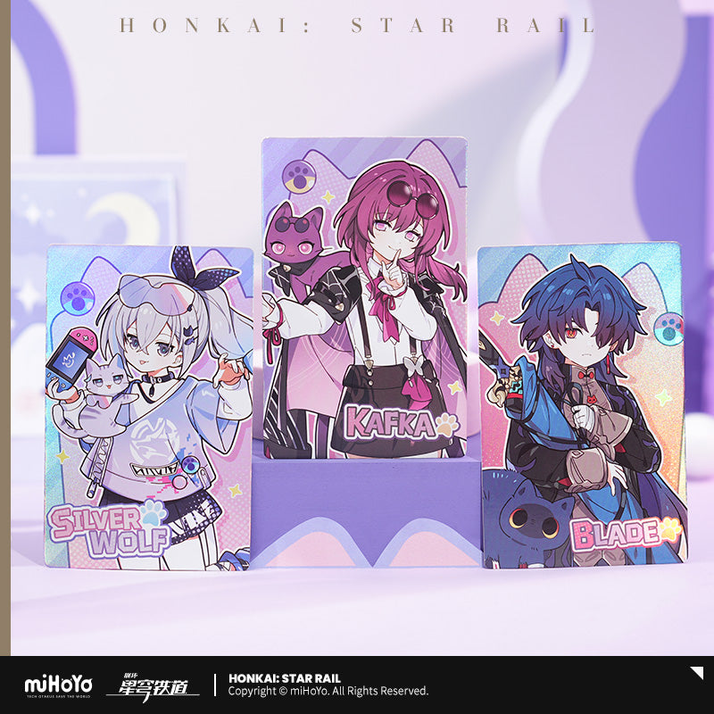 Honkai: Star Rail Little Cat Holographic Collectible Ticket-Kafka-miHoYo-Ace Cards &amp; Collectibles