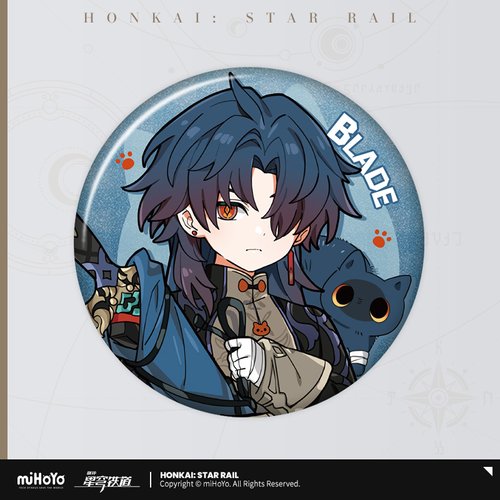 Honkai: Star Rail Little Cat Tin Badge-Blade-miHoYo-Ace Cards &amp; Collectibles