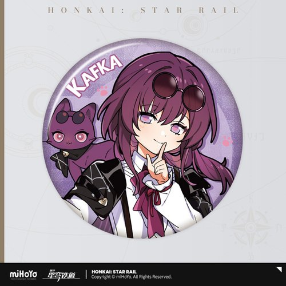 Honkai: Star Rail Little Cat Tin Badge-Kafka-miHoYo-Ace Cards &amp; Collectibles