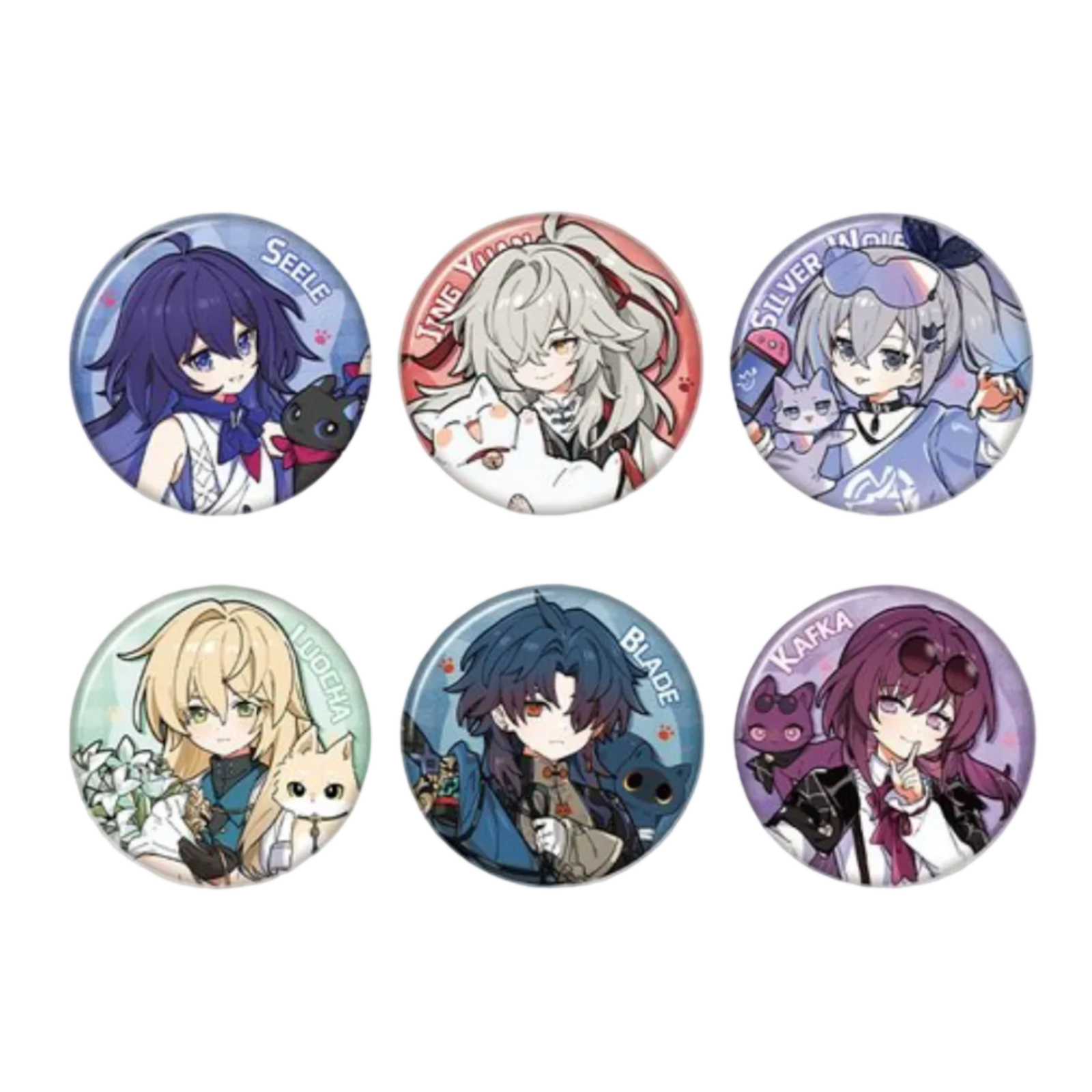 Honkai: Star Rail Little Cat Tin Badge-Kafka-miHoYo-Ace Cards & Collectibles