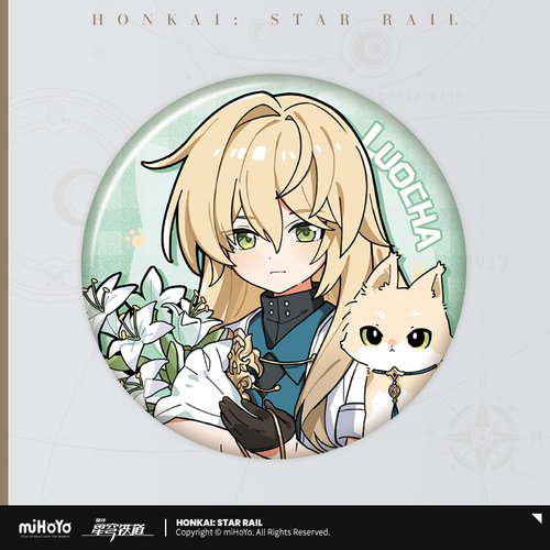 Honkai: Star Rail Little Cat Tin Badge-Luocha-miHoYo-Ace Cards &amp; Collectibles