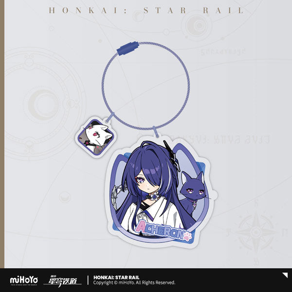 Honkai: Star Rail Little Kitty Acrylic Keychain-Acheron-miHoYo-Ace Cards & Collectibles