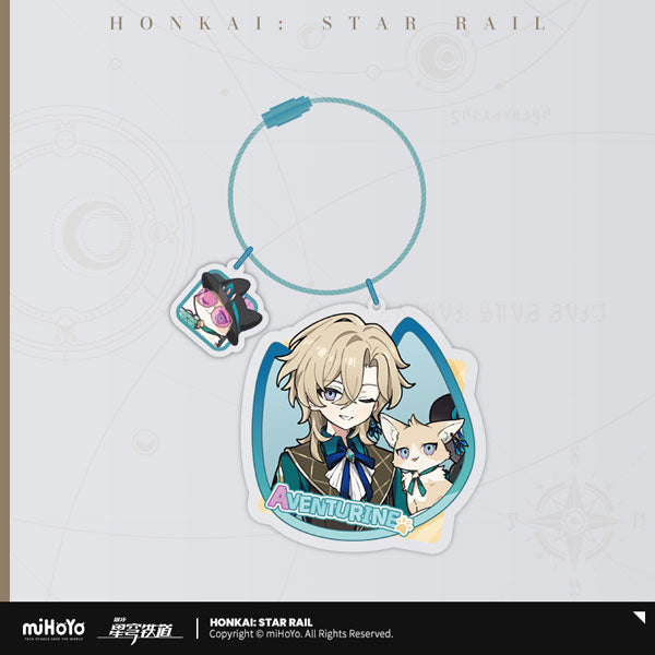 Honkai: Star Rail Little Kitty Acrylic Keychain-Aventurine-miHoYo-Ace Cards & Collectibles