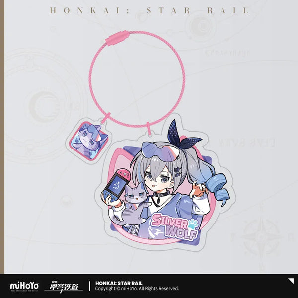 Honkai: Star Rail Little Kitty Acrylic Keychain-Silver Wolf-miHoYo-Ace Cards &amp; Collectibles