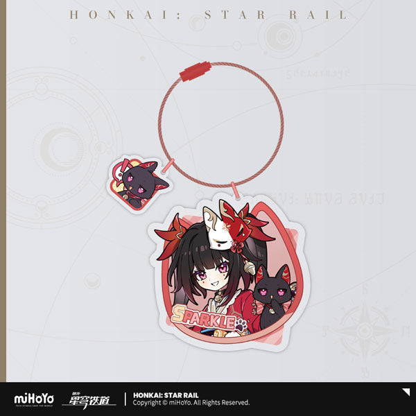 Honkai: Star Rail Little Kitty Acrylic Keychain-Sparkle-miHoYo-Ace Cards & Collectibles
