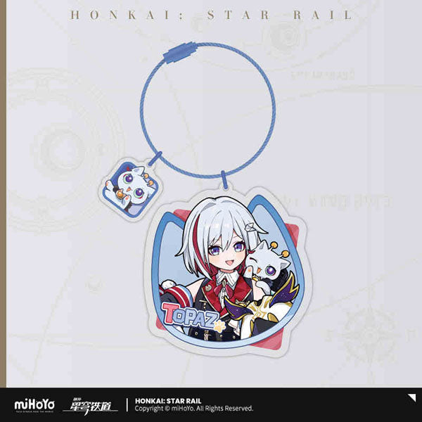 Honkai: Star Rail Little Kitty Acrylic Keychain-Topaz-miHoYo-Ace Cards & Collectibles
