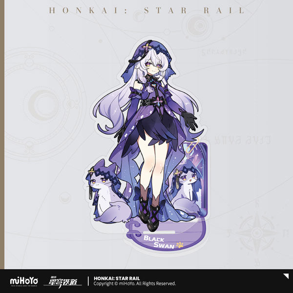 Honkai: Star Rail Little Kitty Acrylic Stand-Black Swan-miHoYo-Ace Cards & Collectibles