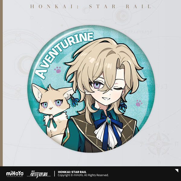 Honkai: Star Rail Little Kitty Series Badge-Aventurine-miHoYo-Ace Cards & Collectibles