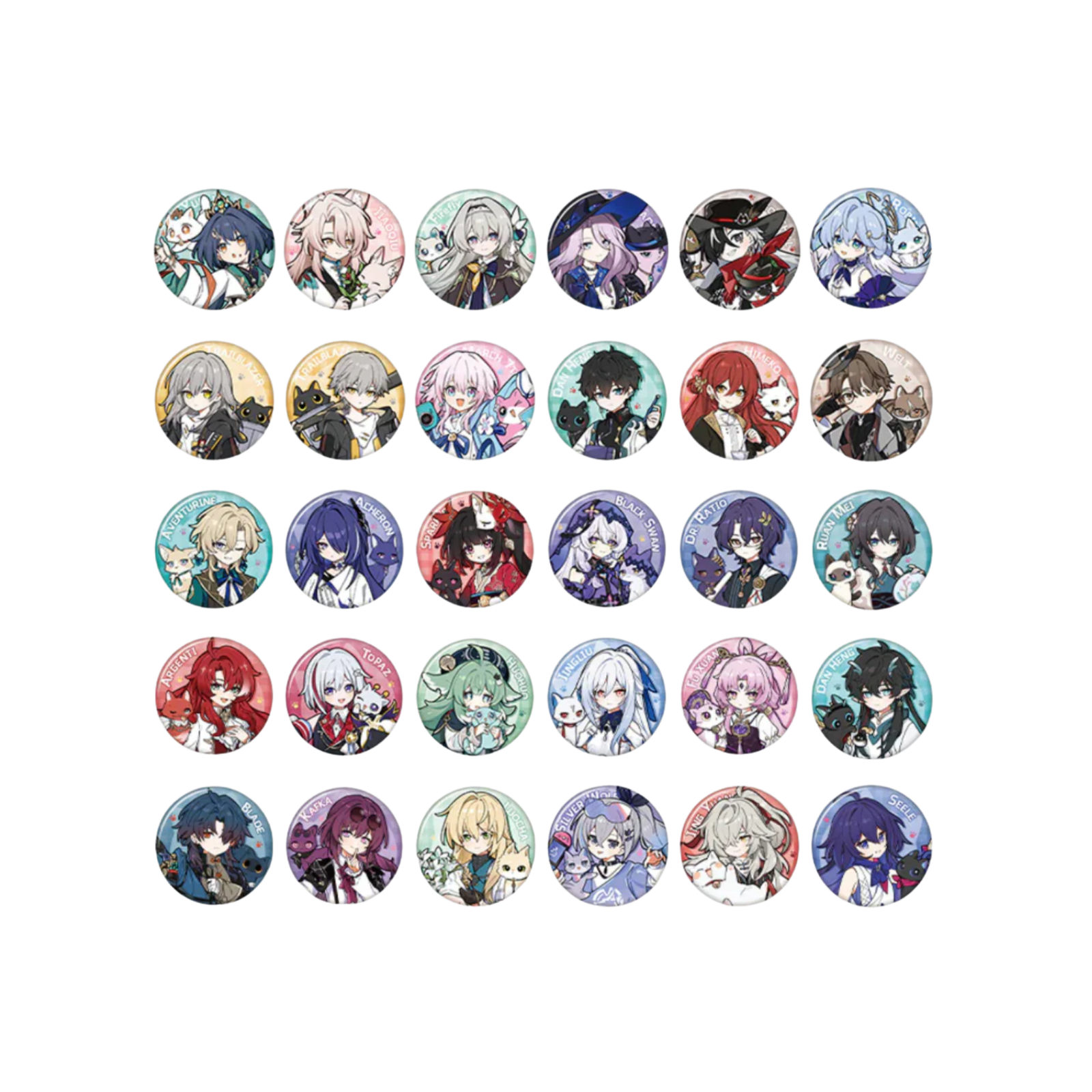 Honkai: Star Rail Little Kitty Series Badge-Trailblazer M-miHoYo-Ace Cards & Collectibles