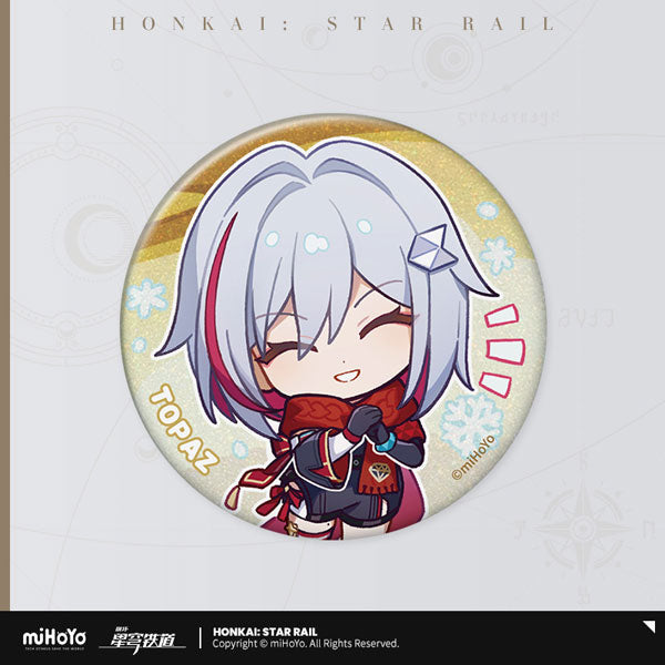 Honkai: Star Rail Lunar New Year Series Tin Badge-Topaz-miHoYo-Ace Cards &amp; Collectibles