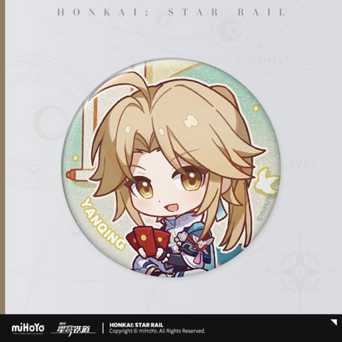 Honkai: Star Rail Lunar New Year Series Tin Badge-Yanqing-miHoYo-Ace Cards &amp; Collectibles