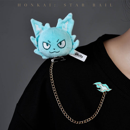 Honkai: Star Rail Mr.Tail Plush Badge-Standby-miHoYo-Ace Cards &amp; Collectibles