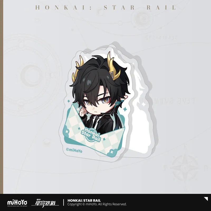 Honkai Star Rail Nameless Medal Series Acrylic Clips-Dan Heng-miHoYo-Ace Cards & Collectibles