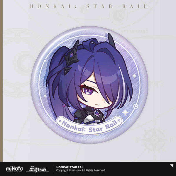 Honkai: Star Rail Nameless Medal Series Tin Badge-Acheron-miHoYo-Ace Cards & Collectibles