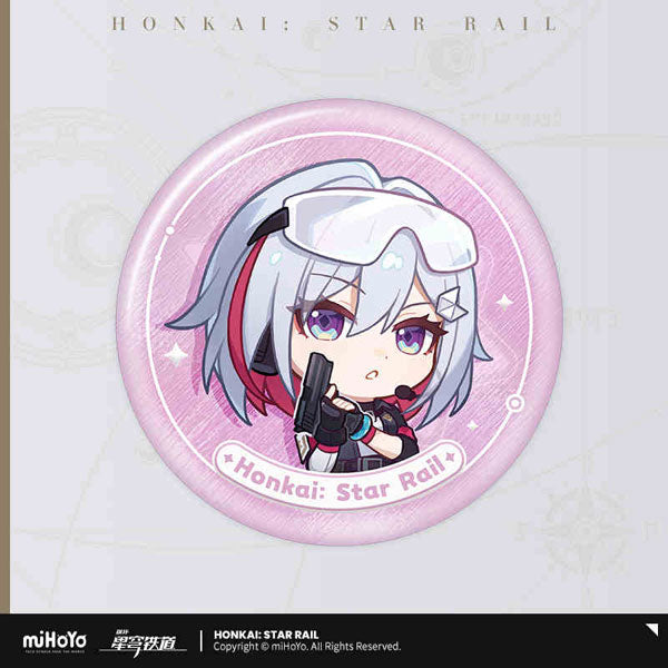 Honkai: Star Rail Nameless Medal Series Tin Badge-Topaz-miHoYo-Ace Cards & Collectibles