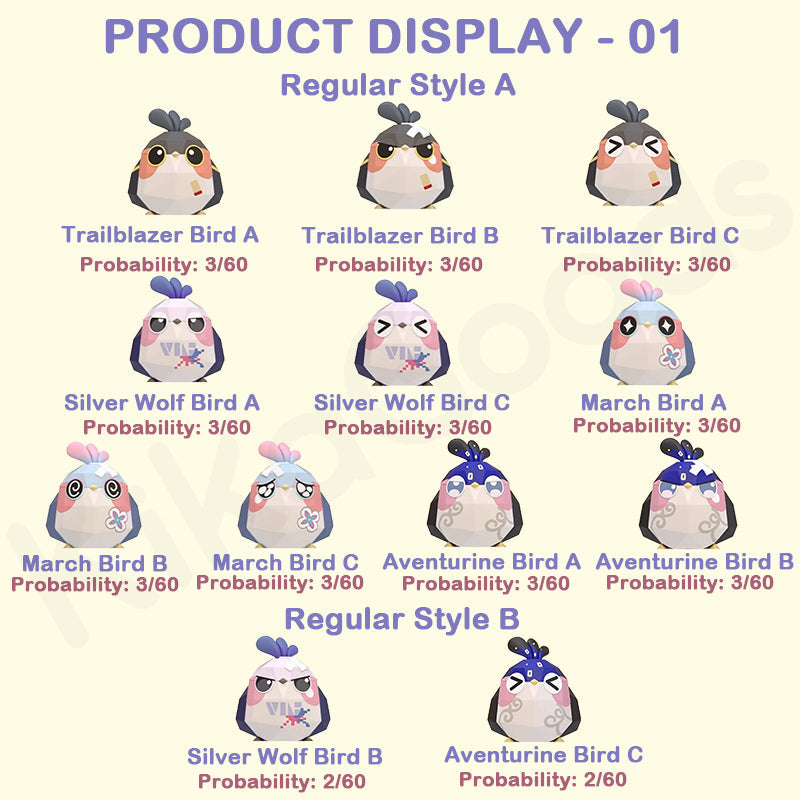 Honkai: Star Rail Origami Bird Clash Blind Bag Toy-Single (Random)-miHoYo-Ace Cards & Collectibles