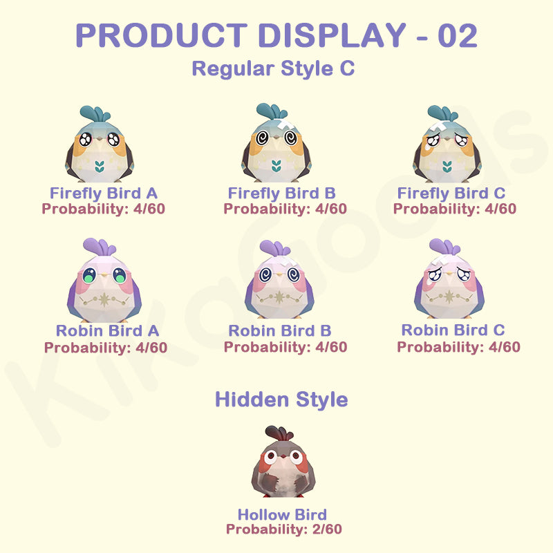 Honkai: Star Rail Origami Bird Clash Blind Bag Toy-Single (Random)-miHoYo-Ace Cards & Collectibles