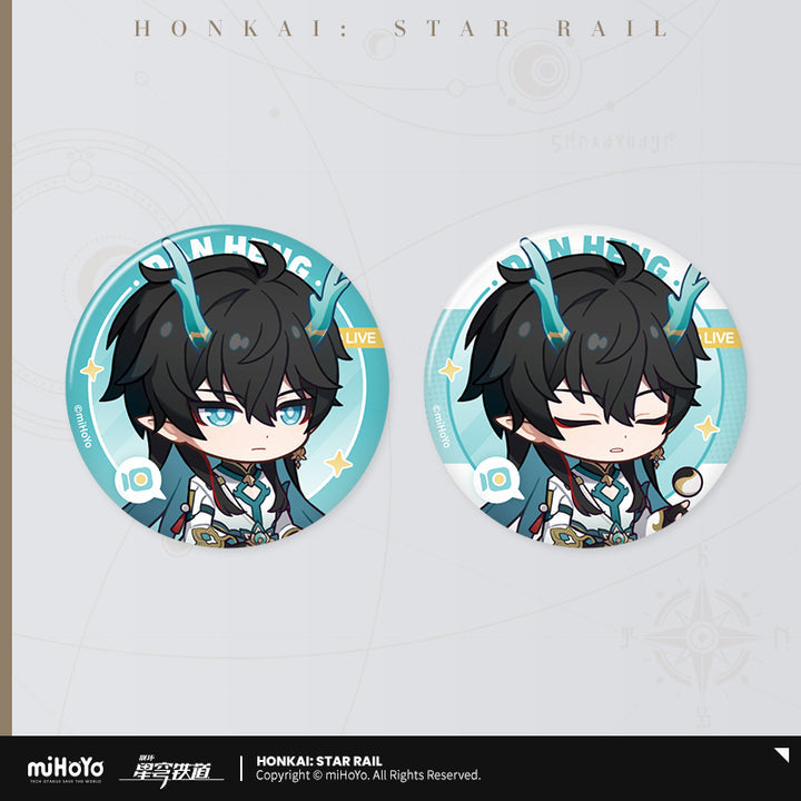 Honkai: Star Rail Owlbert’s Reception Room: Character Badge Set-Dan Heng·IL-miHoYo-Ace Cards & Collectibles