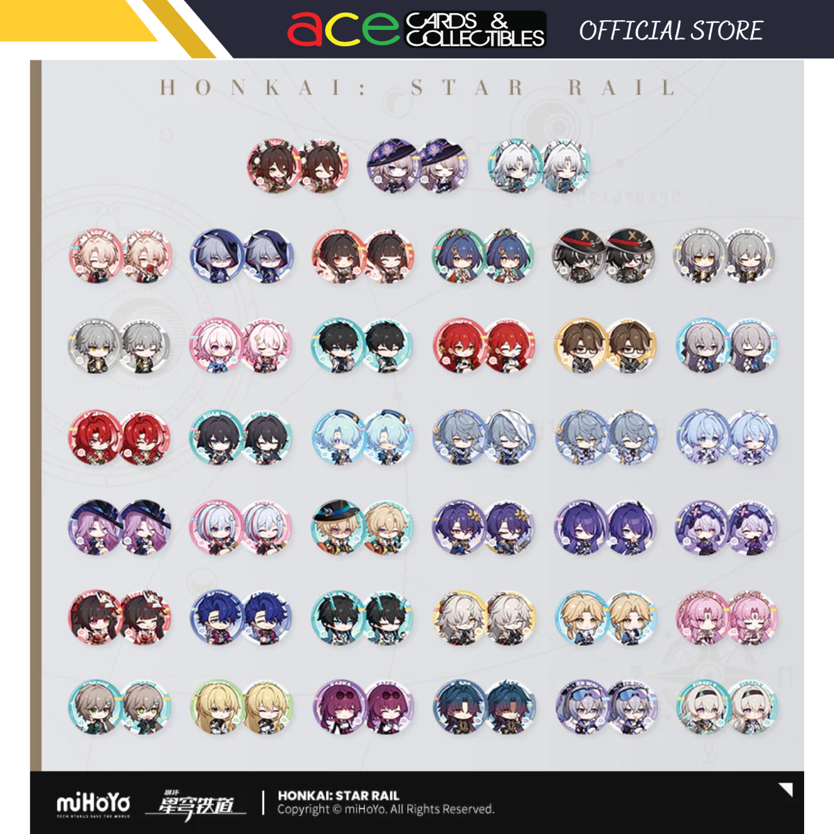 Honkai: Star Rail Owlbert’s Reception Room: Character Badge Set-Dan Heng·IL-miHoYo-Ace Cards & Collectibles